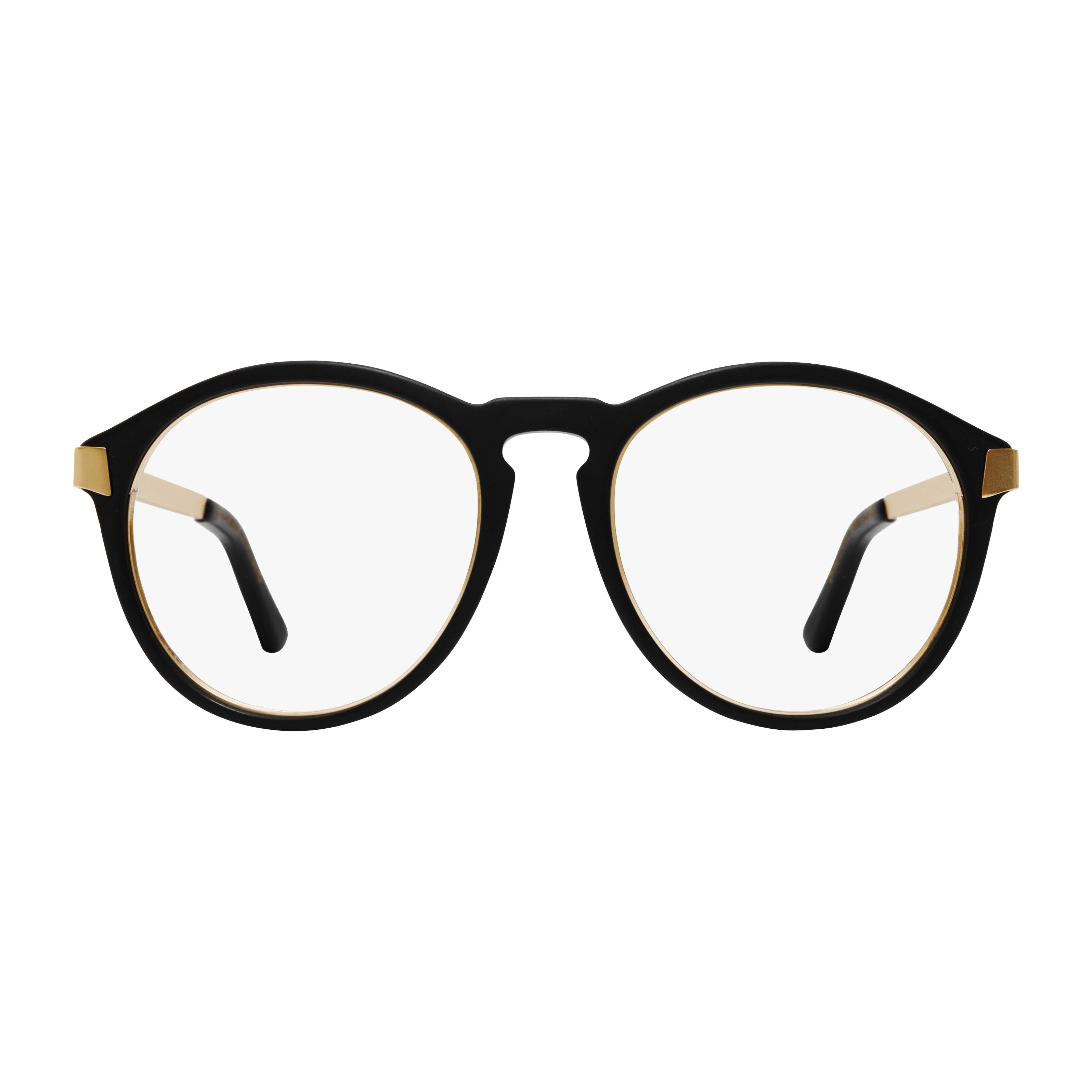 Matte Carbon Black with Gold Lining look