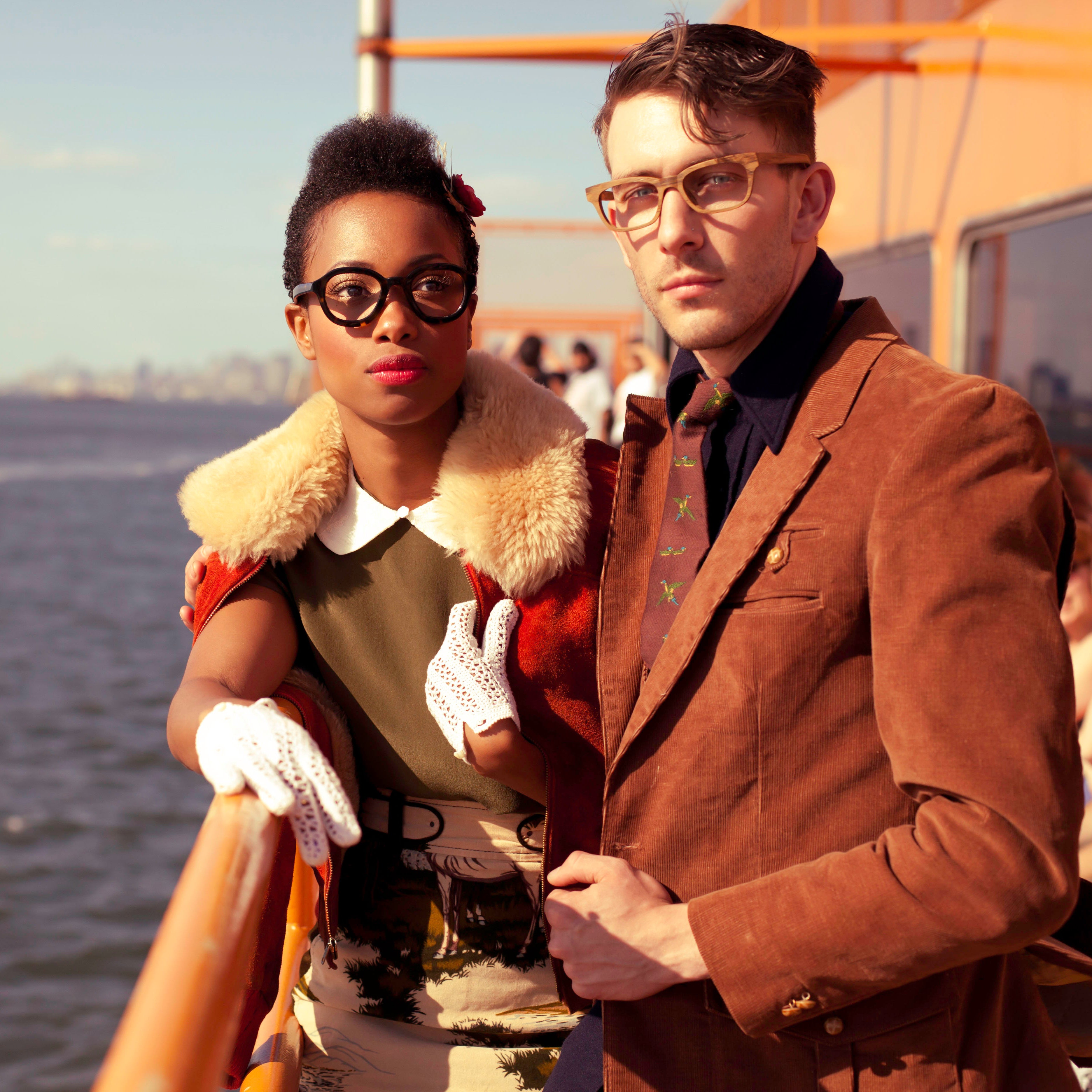 50s style eyeglasses and sunglasses