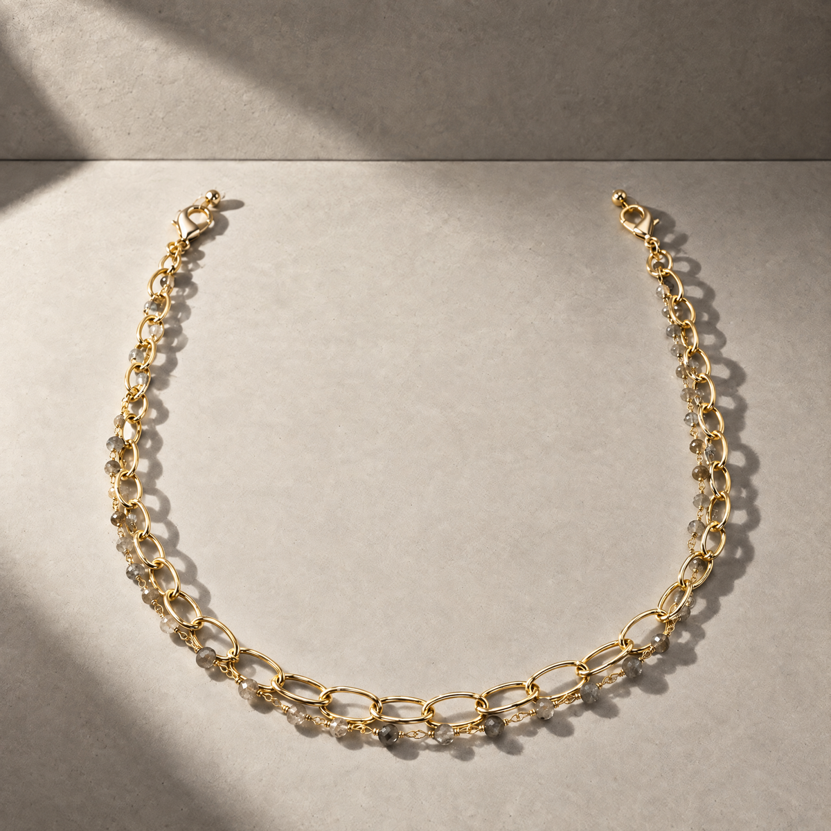 Layered Gold Eyewear Chain - Vint & York
